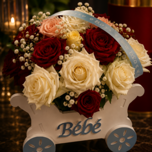 coffret floral bébé boy