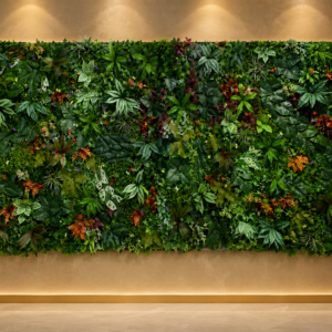 mur végétal artificiel tropical